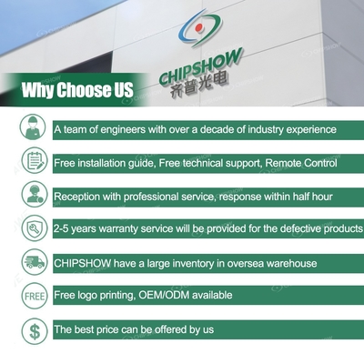 Waterproof 7680Hz Led Video Wall Panel Chipshow P2.6 P2.97 P3.91 Rental Display Stage Led Screen