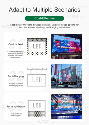 High Brightness P3.91 Outdoor LED Display Rental Waterproof Stage LED Wall for Live Performance and Background Screen