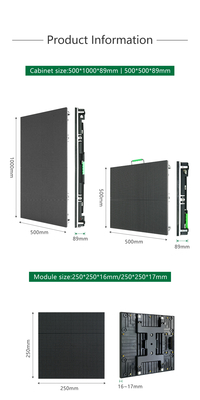 P3.91 P4.81 500*1000mm Outdoor Concert LED Display Rental Full Color Stage Screen 10Ft X 12Ft NL Stock China USA Rental Concerts