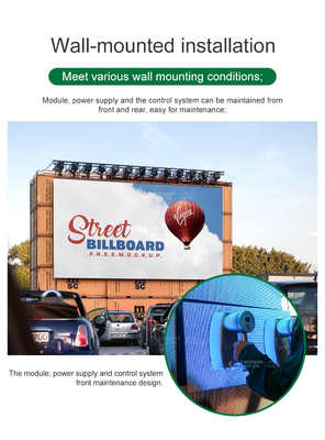 Outdoor Commercial Advertising Wall Mounted LED Sign Display P4 P5 P6 High Brightness Full Color Video Wall LED Screen